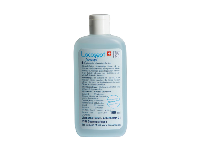 LISCOSEPT d&amp;#233;sinfect mains lavande clap fer 100 ml